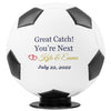 Custom Great Catch-MiniSize Soccer Ball for Wedding Garter Toss Personalized with Couple Names and Wedding Date