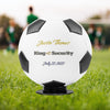 Custom Ring Security Mini-Size Soccer Ball-Wedding Party Ring Bearer-Gold Rings