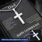 Fathers Day Gift From Daughter Engraving Leather Look-- Sentimental Dad Gift from Daughter, Dad Birthday Gift from Daughter,