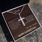 Fathers Day Gift From Daughter - Dark Wood Look- Personalized Engraving