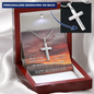 Mother's Day Gift-Lips of a Child-Sunset-Christian Cross Necklace