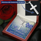 Mother's Day Gift-Lips of a Child-Orchids-Christian Cross Necklace