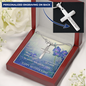 Mother's Day Gift-Lips of a Child-Orchids-Christian Cross Necklace