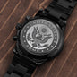 US Army Black Chronograph Watch