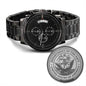 US Navy Black Chronograph Watch