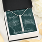 Mother's Day Gift-Greatest Gift-Green Marble-Roman Numeral Necklace
