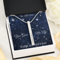 Mother's Day Gift for Mom-You Gave Me Life-BlueStars- Roman Numeral Stick Necklace
