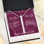 Mother's Day Gift-Greatest Gift-Red Marble-Roman Numeral Necklace