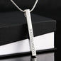 Mother's Day Gift-You Gave Me Life -BlueStars2- Roman Numeral Stick Necklace