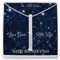 Mother's Day Gift for Mom-You Gave Me Life-BlueStars- Roman Numeral Stick Necklace