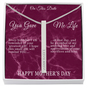 Mother's Day Gift-Greatest Gift-Red Marble-Roman Numeral Necklace