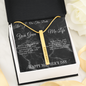 Mother's Day Gift-Greatest Gift-Black Marble-Roman Numeral Necklace