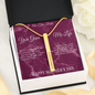 Mother's Day Gift-Greatest Gift-Red Marble-Roman Numeral Necklace