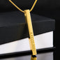 Mother's Day Gift-You Gave Me Life -BlueStars2- Roman Numeral Stick Necklace