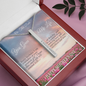 Mother's Day Gift-Greatest Gift-Tulips-Roman Numeral Necklace