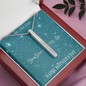 Mother's Day Gift for Mom-You Gave Me Life X- Roman Numeral Stick Necklace