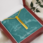Mother's Day Gift for Mom-You Gave Me Life IX- Roman Numeral Stick Necklace