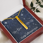 Mother's Day Gift for Mom-You Gave Me Life-BlueStars- Roman Numeral Stick Necklace