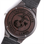 Engraved Wooden Watch - US Marines Man's Watch