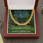 Father's Day Gift from Wife - Cuban Necklace - Forest
