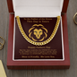 Fathers Day Gift From Family- Cuban Chain/Necklace - Mahogany