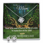 Mother's Day Gift-Lips of a Child Halo-Love Knot Necklace & Earring Set