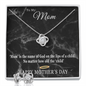 Mother's Day Gift-Lips of a Child-Black Marble-Love Knot Necklace & Earring Set