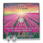 Mother's Day Gift-Lips of a Child-Pink Tulips-Love Knot Necklace & Earring Set