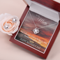 Mother's Day Gift-Lips of a Child-Sunset-Love Knot Necklace & Earring Set