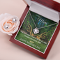 Mother's Day Gift-Lips of a Child Halo-Love Knot Necklace & Earring Set