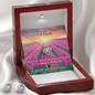 Mother's Day Gift-Lips of a Child-Pink Tulips-Love Knot Necklace & Earring Set