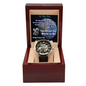 Father's Day Gift From Partner-Men's Openwork Watch-You Mean the World to Me-Love