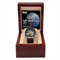 Father's Day Gift From Daughter-Men's Openwork Watch-You Mean the World to Me-Love