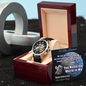 Father's Day Gift From Wife-Men's Openwork Watch-You Mean the World to Me-Love
