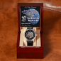 Father's Day Gift From Wife-Men's Openwork Watch-You Mean the World to Me-Love