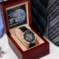 Father's Day Gift From Partner-Men's Openwork Watch-You Mean the World to Me-Love
