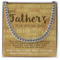 Fathers Day Gift From Daughter-Cuban Chain/Necklace-Spiritual Montage