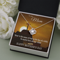 Mother's Day Gift-Lips of a Child Halo Cross-Love Knot Necklace