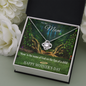 Mother's Day Gift for Mom-Lips of a Child Halo-Love Knot Necklace