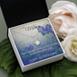 Mother's Day Gift-Lips of a Child-Blue Orchids-ALLURING BEAUTY Necklace