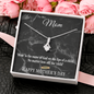 Mother's Day Gift-Lips of a Child-Blk Marble-Alluring Beauty Necklace