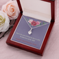 Mother's Day Gift-Lips of a Child-Red Rose-Alluring Beauty Necklace