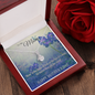 Mother's Day Gift-Lips of a Child-Blue Orchids-ALLURING BEAUTY Necklace