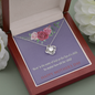 Mother's Day Gift-Lips of a Child-Red Roses-Love Knot Necklace