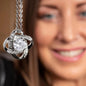 Mother's Day Gift for Mom-Lips of a Child Halo-Love Knot Necklace