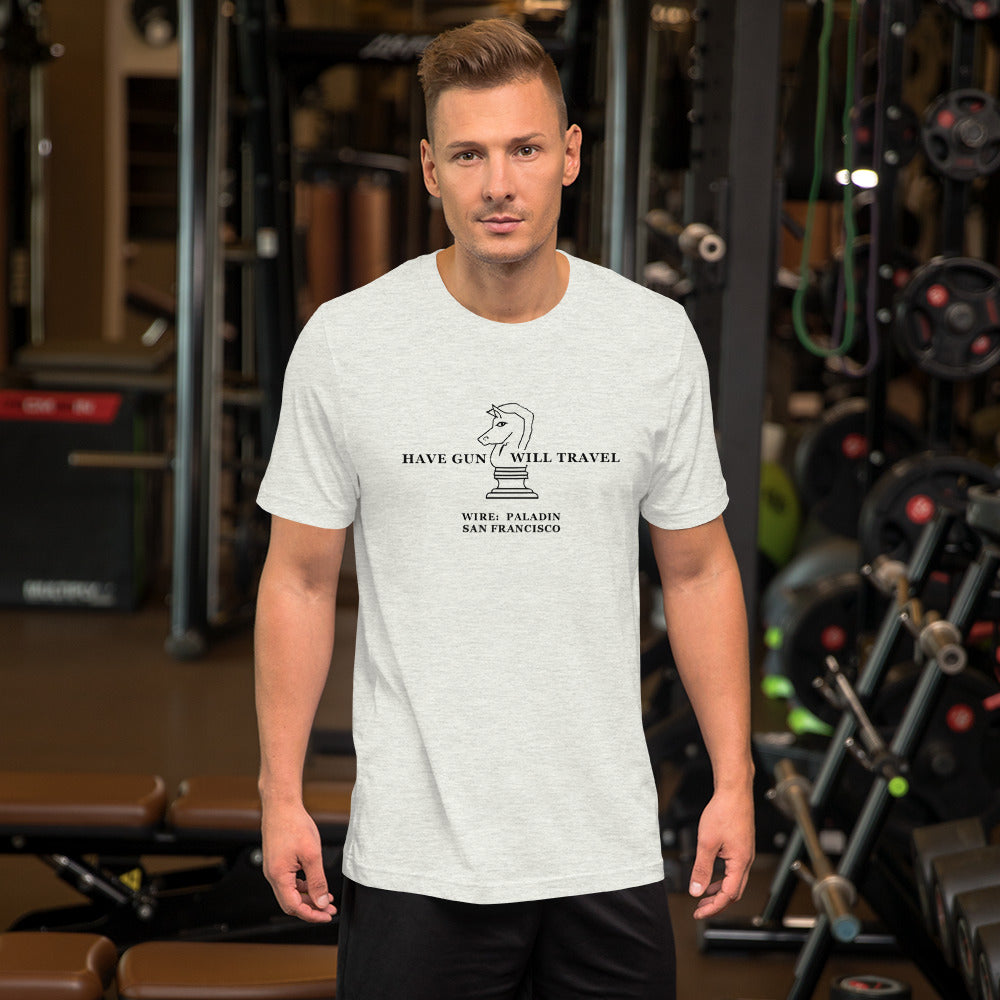 Have Gun Will Travel - Paladin  Black Image T-Shirt