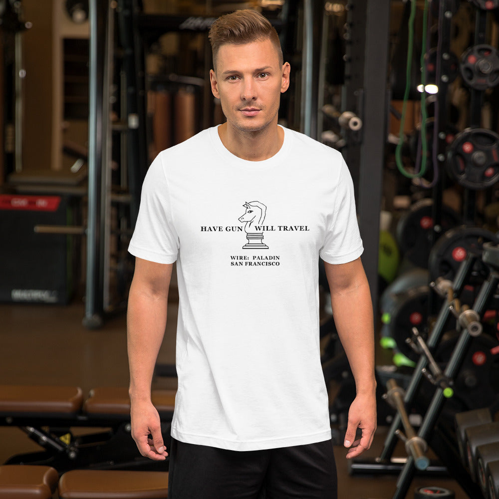 Have Gun Will Travel - Paladin  Black Image T-Shirt
